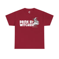'Drink Up Witches' T-Shirt - Party Witch with Red Solo Cup for Girl Power Vibes