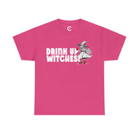 'Drink Up Witches' T-Shirt - Party Witch with Red Solo Cup for Girl Power Vibes