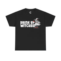 'Drink Up Witches' T-Shirt - Party Witch with Red Solo Cup for Girl Power Vibes