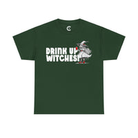 'Drink Up Witches' T-Shirt - Party Witch with Red Solo Cup for Girl Power Vibes