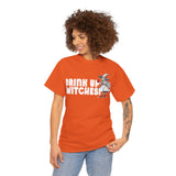 'Drink Up Witches' T-Shirt - Party Witch with Red Solo Cup for Girl Power Vibes