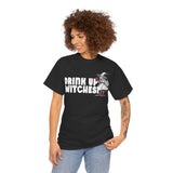 'Drink Up Witches' T-Shirt - Party Witch with Red Solo Cup for Girl Power Vibes