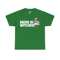 'Drink Up Witches' T-Shirt - Party Witch with Red Solo Cup for Girl Power Vibes
