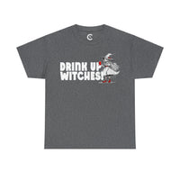 'Drink Up Witches' T-Shirt - Party Witch with Red Solo Cup for Girl Power Vibes