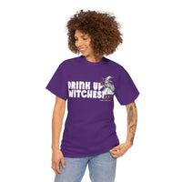 'Drink Up Witches' T-Shirt - Party Witch with Red Solo Cup for Girl Power Vibes
