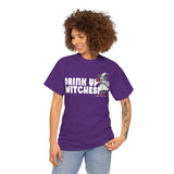 'Drink Up Witches' T-Shirt - Party Witch with Red Solo Cup for Girl Power Vibes