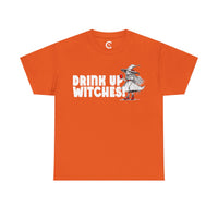 'Drink Up Witches' T-Shirt - Party Witch with Red Solo Cup for Girl Power Vibes