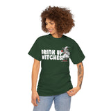 'Drink Up Witches' T-Shirt - Party Witch with Red Solo Cup for Girl Power Vibes